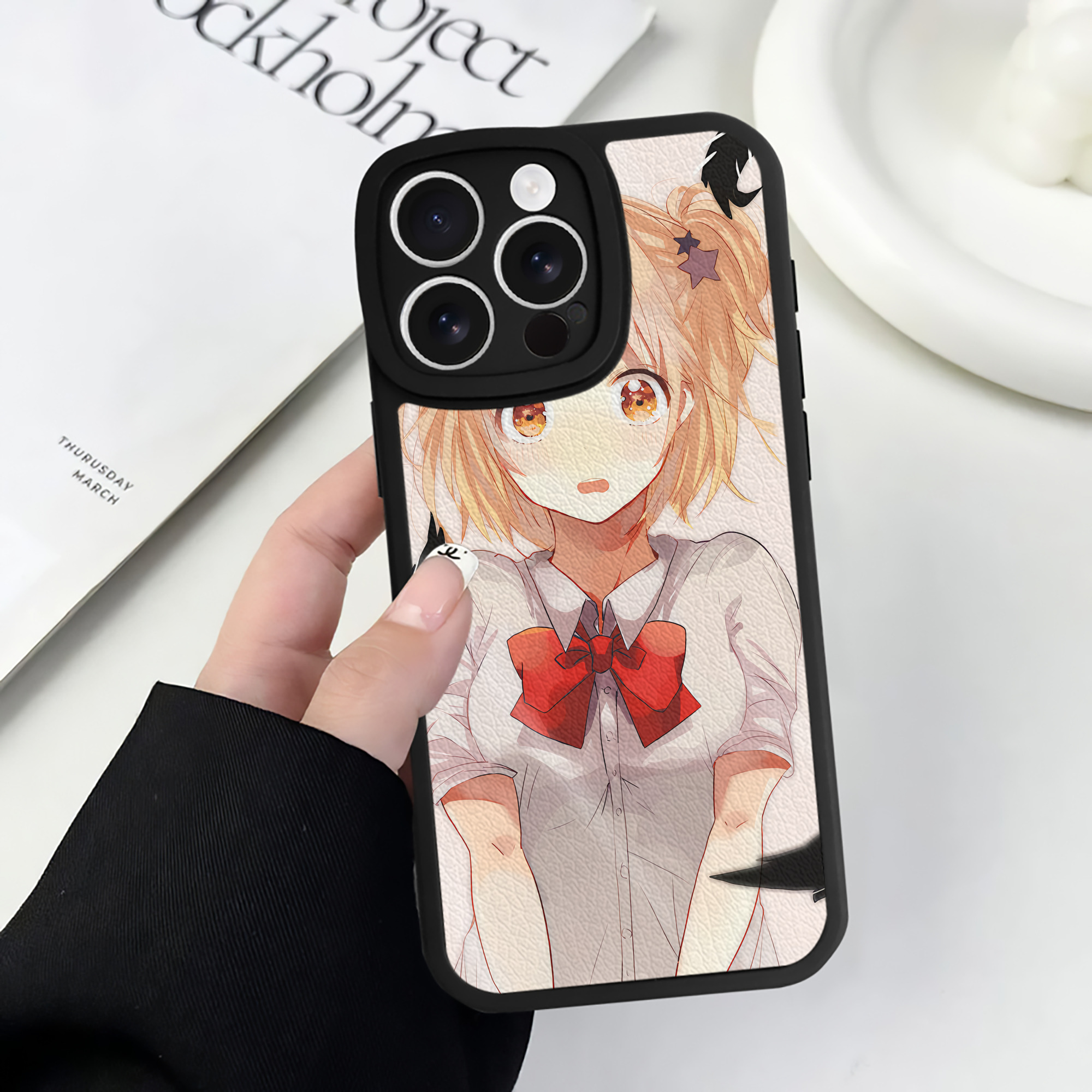 （画像用） ハイキュー!! Haikyu!! 【iPhone 16シリーズ対応】シリコンスマホケース（レザー調） 材質：シリコン